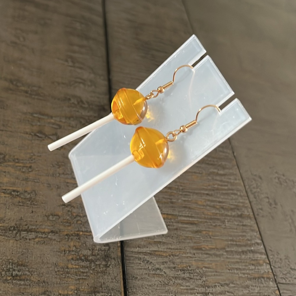 Yellow Suckers Earrings - Picture 2 of 4